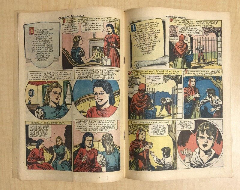 Classics Illustrated #59 Wuthering Heights HRN 60 VG 4.0 ORIGINAL EDITION