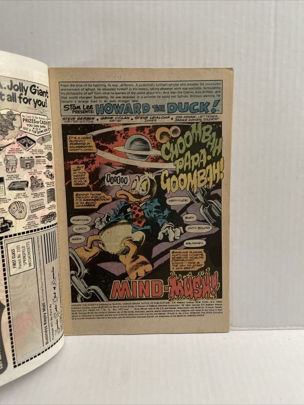 Howard The Duck #12 1st Brief Appearance Kiss