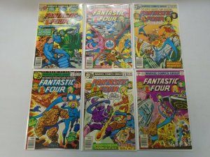 Fantastic Four lot 18 different 35c covers from #188-205 avg 6.0 FN (1977-79)
