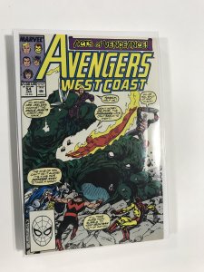 Avengers West Coast #54 (1990) West Coast Avengers / Avengers West Coast FN3B...