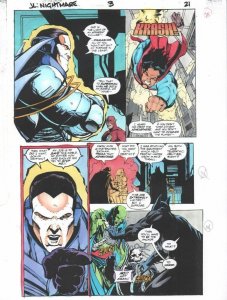Justice League: A Midsummer's Nightmare #3 p.21 Color Guide Art - by John Kalisz