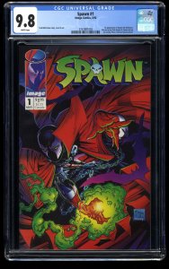 Spawn #1 CGC NM/M 9.8 White Pages 1st Print McFarlane!