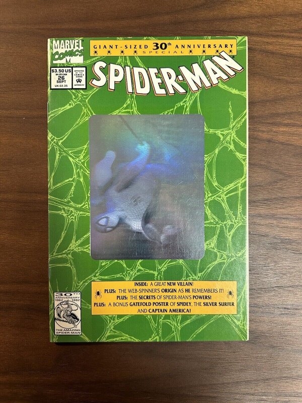 Spider-Man #26 VF Giant Sized 30th Anniversary Hologram Cover(Marvel 1992)