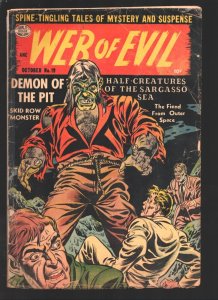 Web of Evil #19  1954 - Quality  -G+ - Comic Book