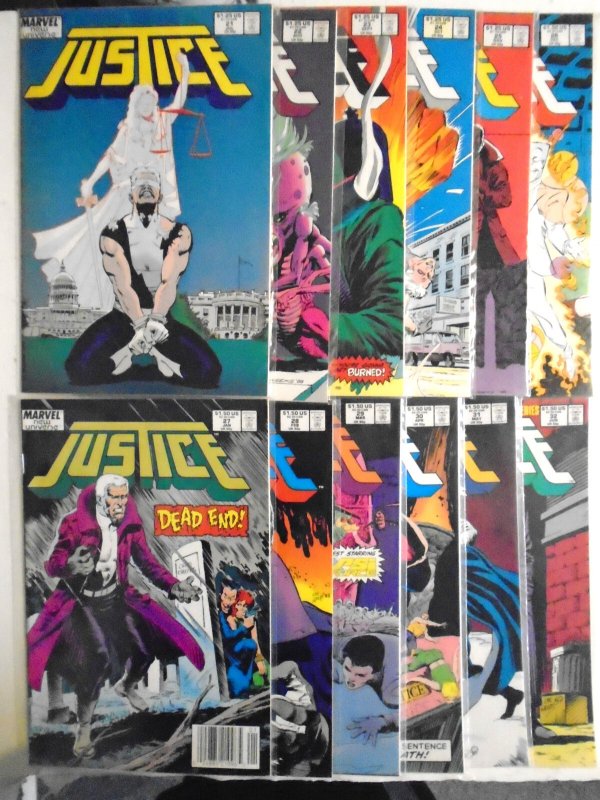 *Justice (1986 Marvel, of 32) 32 High Grade Books