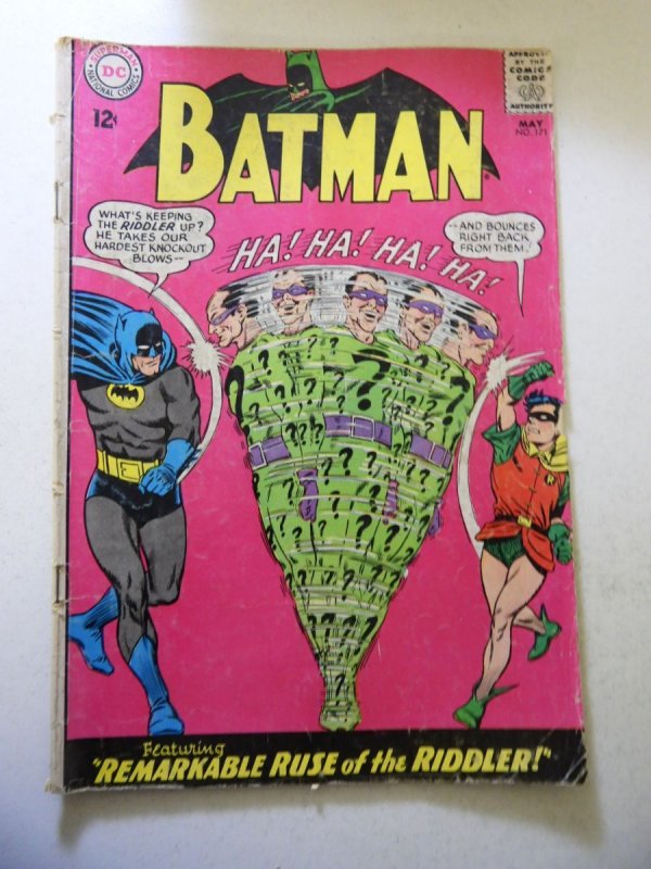 Batman #171 (1965) 1st SA App of the Riddler! VG Condition