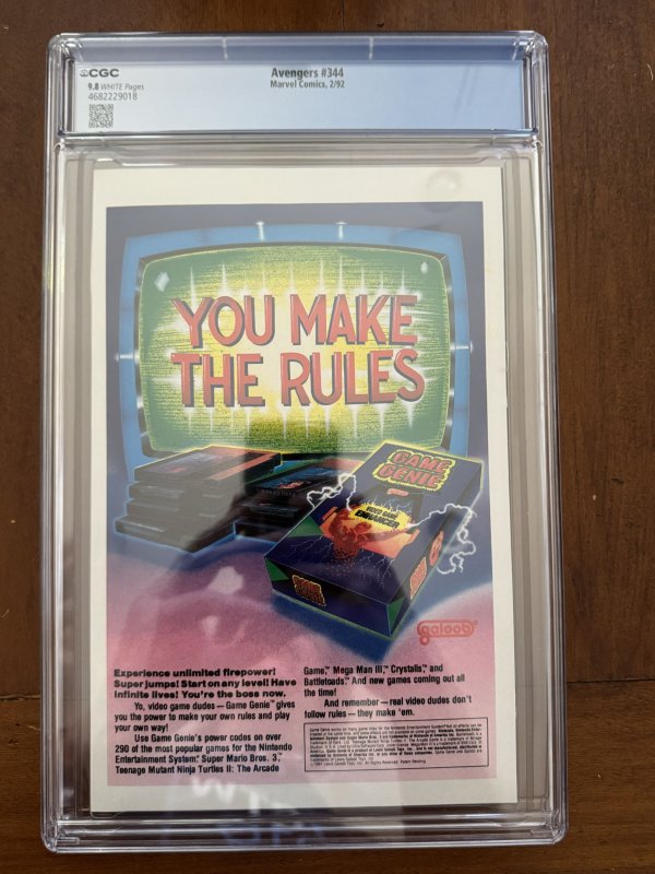 Avengers #344 CGC 9.8 (1992)