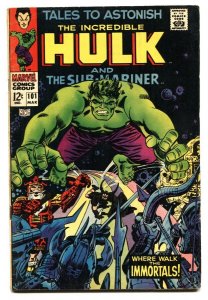 Tales To Astonish #101 comic book-hulk/sub-mariner-1967 g/vg