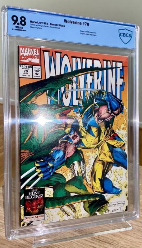 Wolverine #70 - Wolverine has epic battle with Sauron -CBCS 9.8 - Brand New Slab