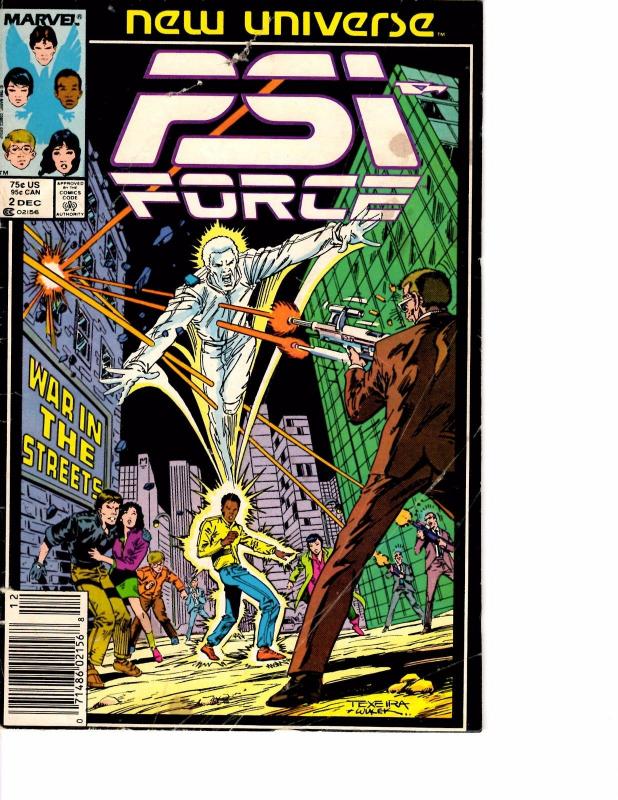 Lot Of 8 PSI Force Marvel Comic Book #1 2 3 4 5 6 Untold Tales 1 Annual 1 BH49
