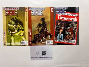 3 Ultimate X Men Marvel Comic Books # 15 16 19 Avengers Defenders Thor 9 JS45