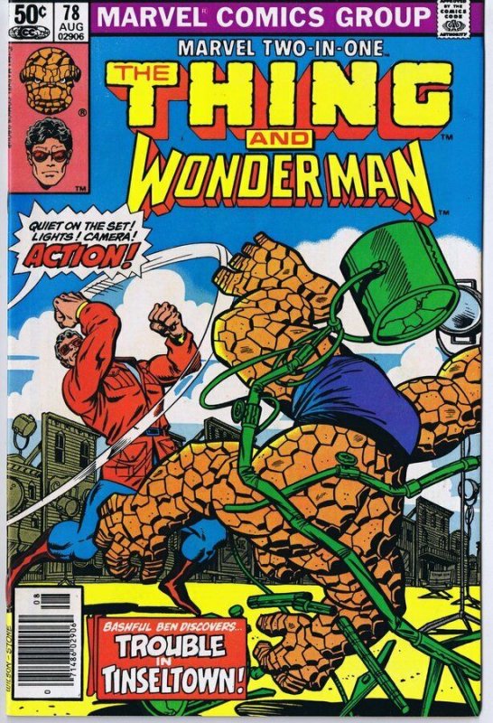 Marvel Two in One #78 ORIGINAL Vintage 1981 The Thing Wonder Man