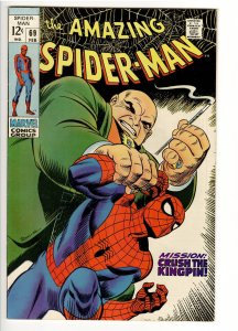 AMAZING SPIDERMAN 69 VF+ 8.5;KILLER KINGPIN COVER COPY! ;LOUISIANA COLLECTION