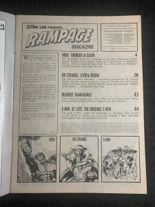 1979 RAMPAGE Marvel UK Magazine #10 FN 6.0 Hulk / X-Men / Dr Strange