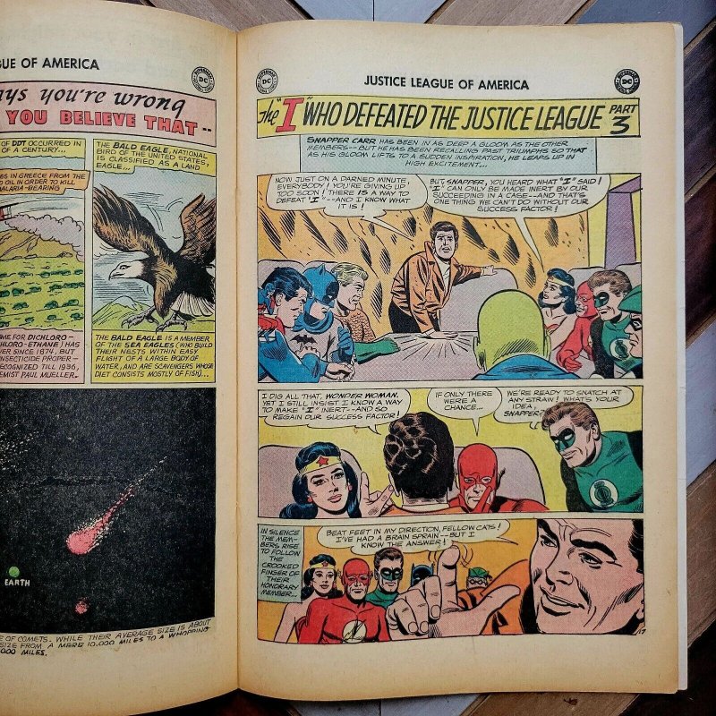 JUSTICE LEAGUE #27 VG+ (DC 1964) feat 2nd App AMAZO + Robin, M.Manhunter, Atom