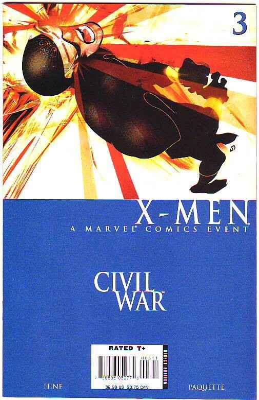 Civil War X-Men #3 (Nov-06) NM/MT Super-High-Grade X-Men
