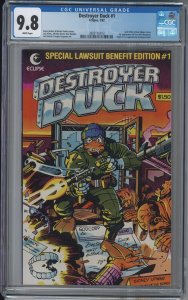 DESTROYER DUCK 1 CGC 9.8 NM WP 1st Groo the Wanderer Eclipse 1982 Aragones Mad