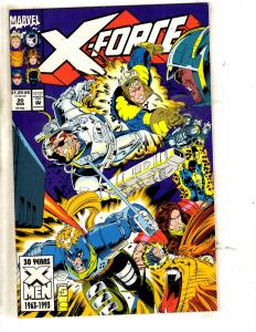 Lot Of 10 X-Force Marvel Comic Books # 14 16 17 18 20 21 22 23 24 25 Domino JD4