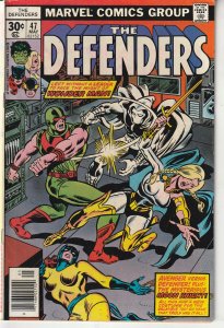 The Defenders #47 (1977)  Moon Knight, Wonder Man
