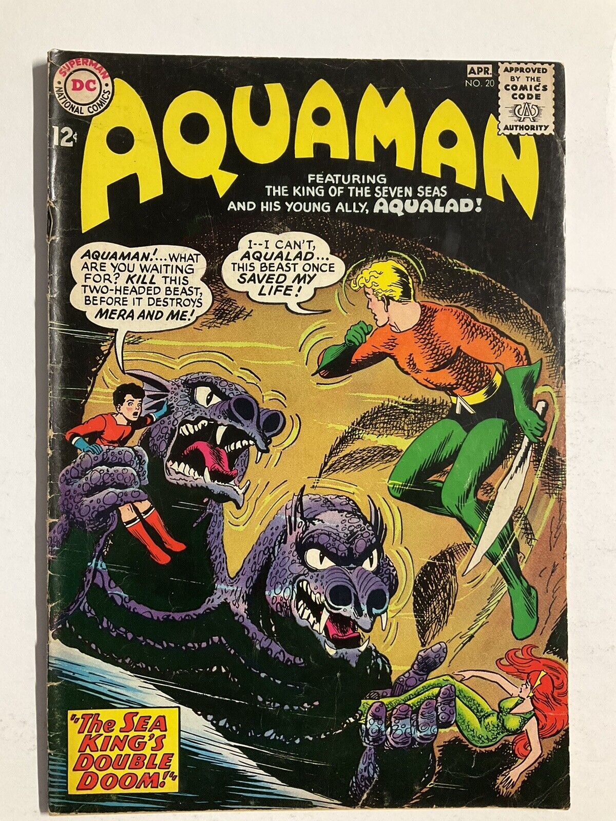 Aquaman 20 Vg Very Good 40 Dc Comics Comic Books Silver Age Dc Comics Aquaman Superhero