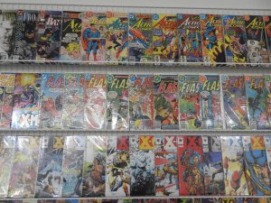 Huge Lot of 170+ Comics W/ Flash, Superman, Batman Avg. VF- Condition!