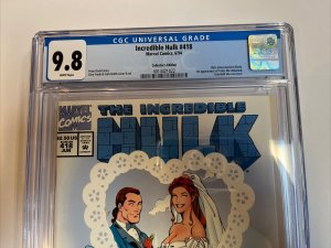 Incredible Hulk (1994) # 418 (CGC 9.8 WP) 1st App Talos The Untamed
