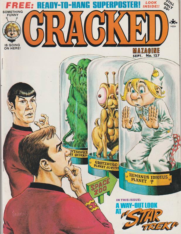 CRACKED #127 - HUMOR COMIC MAGAZINE