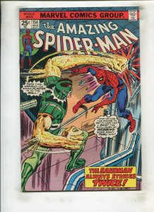 AMAZING SPIDER-MAN #154 (6.5) THE SANDMAN ALWAYS STRIKES TWICE!! 1976