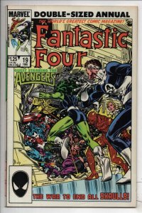 FANTASTIC FOUR #19 Annual, NM-, Avengers, Byrne, 1961 1985, Marvel