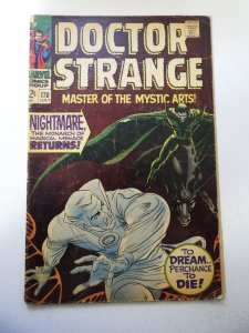 Doctor Strange #170 (1968) GD Condition centerfold detached