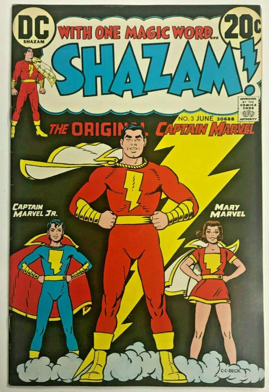 SHAZAM#3 FN/VF 1973 DC BRONZE AGE COMICS