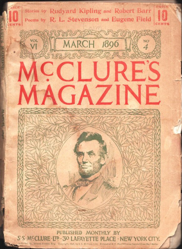 McClure's Magazine 3/1896-Abe Lincoln cover & story by Ida Tarbell-Thomas Web...