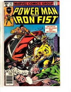 7 Power Man Marvel Comic Books # 47 52 56 59 60 61 62 Iron Fist Defenders CR35
