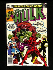 Incredible Hulk #258 Newsstand Variant 1st Ursa Major Soviet Super Soldiers!