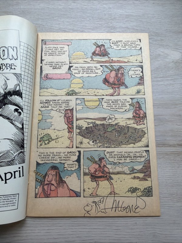 Groo The Wanderer #3 Pacific Comics Signed No Coa
