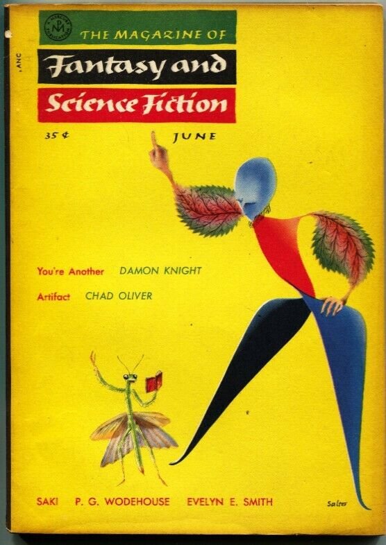 MAGAZINE OF FANTASY AND SCIENCE FICTION-June 1955-Science Fiction Pulp Thrills