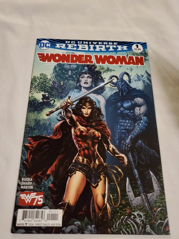 Wonder Woman 1 Near Mint-  Cover by Liam Sharp