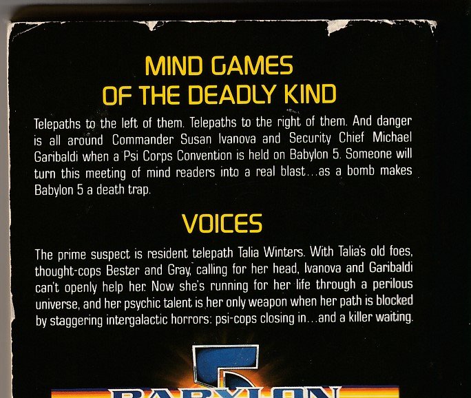 Babylon 5 Book # 1 - Voices by John Vornholt