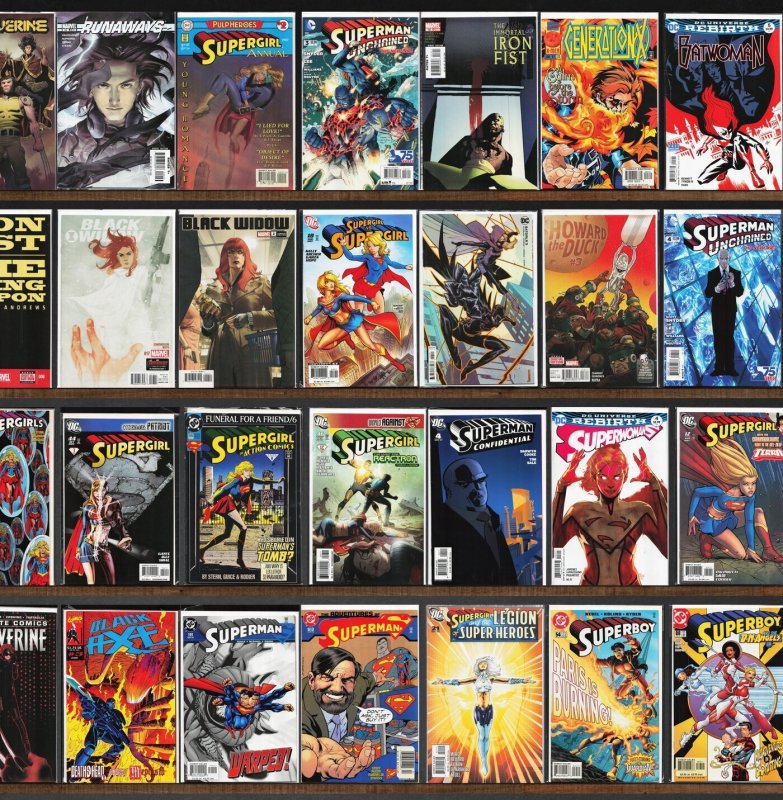 Huge Lot 140+ Comics with Supergirl, Ultimate X-Men, Action Comics & More!