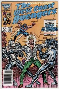 WEST COAST AVENGERS #7, VF/NM, Robot , Iron Man, Thing, 1985 1986, more in store