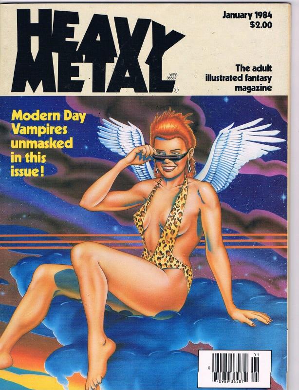 12 Heavy Metal Magazines January - December ALL 1984 Issues March June July J83