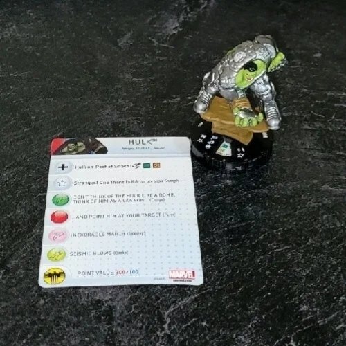 Heroclix Nick Fury, Agent of SHIELD set Hulk #052 Super Rare figure w/card!