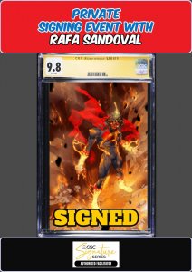 ABSOLUTE SUPERMAN #14 PAREL CGC SS 9.8 RAFA SANDOVAL PRIVATE SIGNING PRESALE