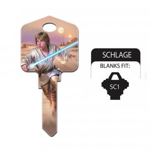 Star Wars Key Blanks Schlage SC1, Luke Skywalker