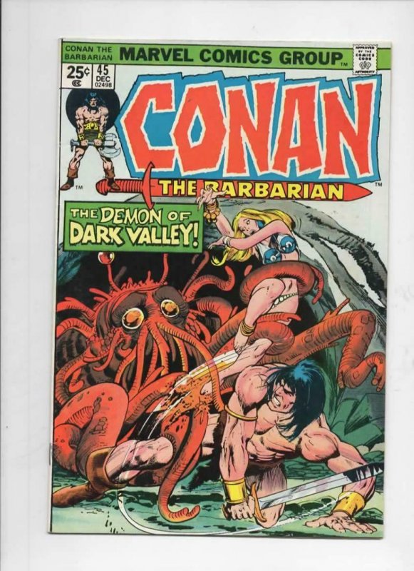 CONAN the BARBARIAN #45 FN, Buscema, Howard, 1970 1974, Demon