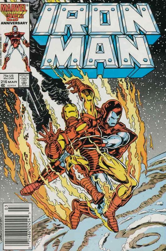 Iron Man (1st Series) #216 VF/NM; Marvel | save on shipping - details inside