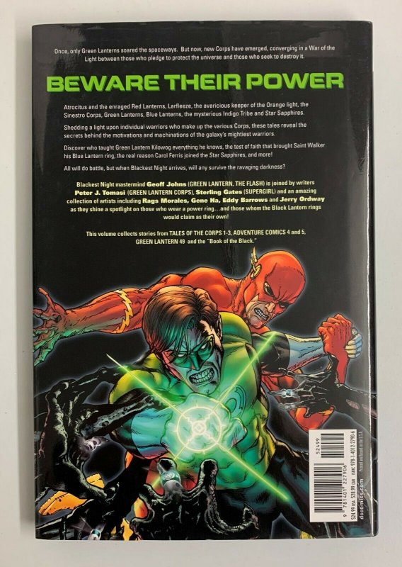 Blackest Night Tales of the Corps Hardcover 2010 Geoff Johns  
