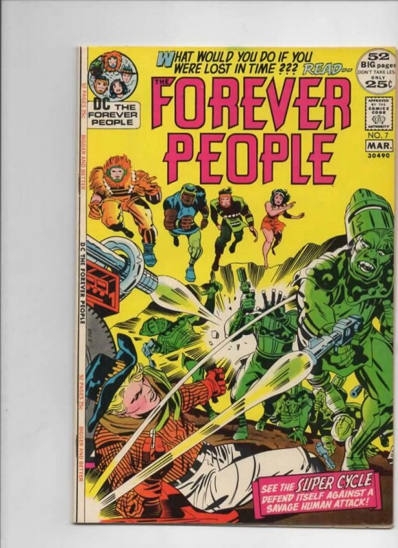 FOREVER PEOPLE #1 2 3 4 5 6 7 8 9 10 11, Jack Kirby, 1971, Darkseid, Signed, HG