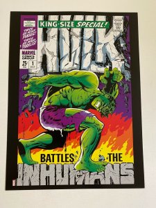 Hulk King Size Annual Special #1 w/Inhumans Marvel Comics poster by Jim Steranko