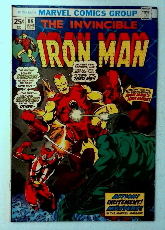 Iron Man #68 Marvel 1974 FN- Bronze Age 1st Printing Comic Book